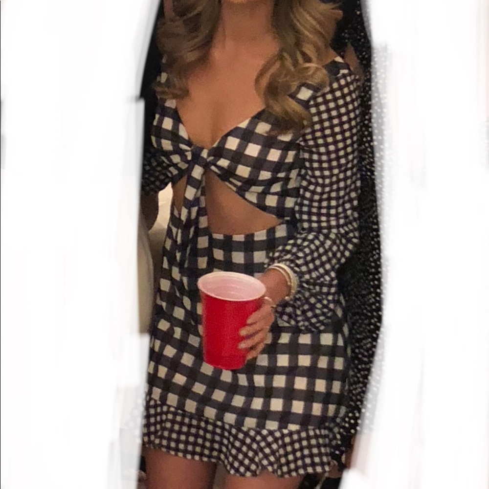LPA Revolve Gingham Dress